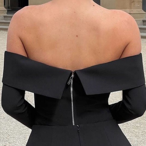 BABYBOO   GENEVA TOP - BLACK               Chic Off-Shoulder Black blouse top - Picture 2 of 6